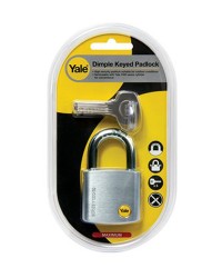 Yale padlock Y120D-50 Silver Series Dimple-Keyed 50mm