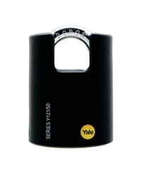 Yale Padlock Y121-50-132 Classic Series Outdoor Black Plastic Covered Brass (Baron Shackle) 50mm