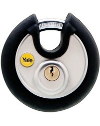 Yale Padlock Y130-70-116 Silver Series Marine Grade Stainless Steel Disc with Multi-pack