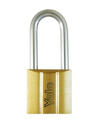 Yale Padlock Y140-25LS 140 Series Long Shackle Brass 25mm