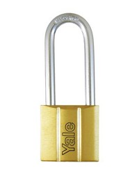 Yale Padlock Y140-30LS 140 Series Long Shackle Brass 30mm