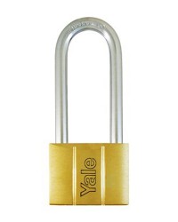 Yale Y140-50LS 140 Series Long Shackle Brass Padlock 50mm