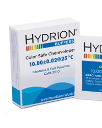 Hydrion Buffer Chemvelope Color Safe 10.00