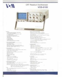 VOM VOS-6100 CRT Readout Analog Oscilloscope