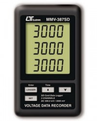 LUTRON MMV-387SD 3 CHANNELS VOLTAGE RECORDER