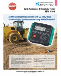 Kyoritsu KEW 4106 Earth Resistance & Resistivity Tester