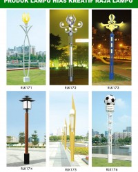 Tiang Lampu Taman Kreatif 49