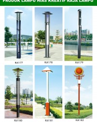 Tiang Lampu Taman Kreatif 50