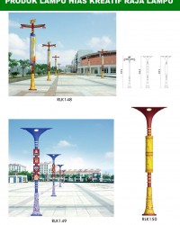 Tiang Lampu Taman Kreatif 51