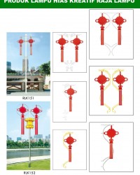 Tiang Lampu Taman Kreatif 52