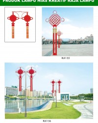 Tiang Lampu Taman Kreatif 54