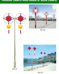 Tiang Lampu Taman Kreatif 55