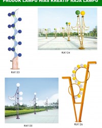 Tiang Lampu Taman Kreatif 56