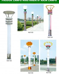 Tiang Lampu Taman Kreatif 62