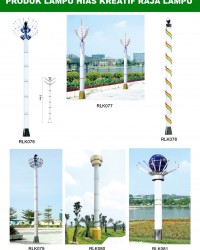 Tiang Lampu Taman Kreatif 66