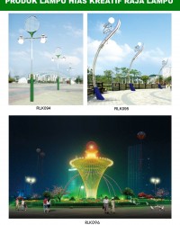Tiang Lampu Taman Kreatif 70
