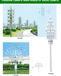 Tiang Lampu Taman Kreatif 72