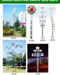 Tiang Lampu Taman Kreatif 73