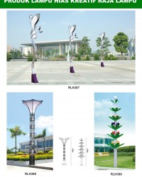 Tiang Lampu Taman Kreatif 74