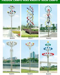 Tiang Lampu Taman Kreatif 75
