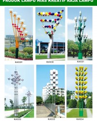 Tiang Lampu Taman Kreatif 76