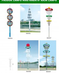 Tiang Lampu Taman Kreatif 77
