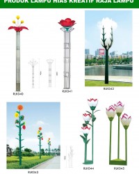 Tiang Lampu Taman Kreatif 78