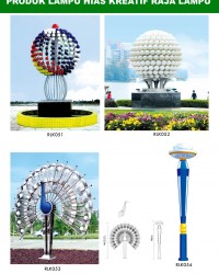 Tiang Lampu Taman Kreatif 80