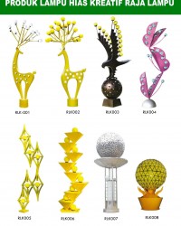Tiang Lampu Taman Kreatif 81