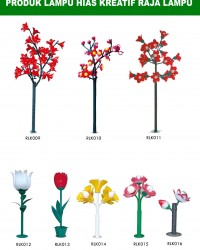 Tiang Lampu Taman Kreatif 82