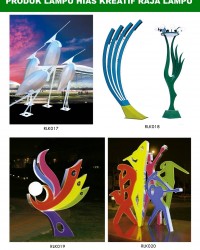 Tiang Lampu Taman Kreatif 83