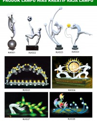 Tiang Lampu Taman Kreatif 84