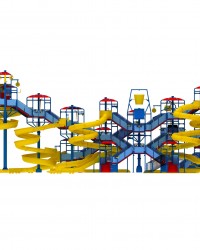 Wahana Seluncuran Waterpark Rain Fortress