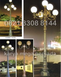 TIANG LAMPU TAMAN MODERN MINIMALIS G-22501 – G-22504
