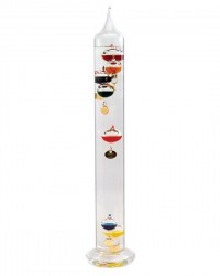 Digi-Sense Galileo Thermometer, 17" , 7 Multicolored Spheres, 64/88F