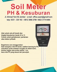 SAAM SOIL METER/PH METER TANAH 2IN1 KADAR PH + KESUBURAN