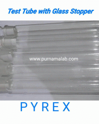 TEST TUBE WITH GLASS STOPPER PYREX