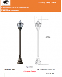 Tiang Lampu Taman Type DLT008