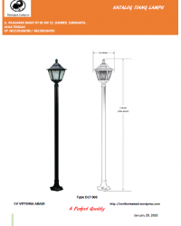 Tiang Lampu Taman Type DLT006
