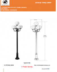 Tiang Lampu Taman Type DLT003