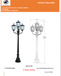 Tiang Lampu Taman Type DLT002