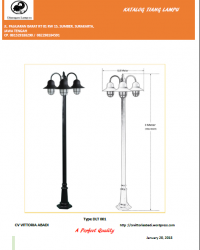 Tiang Lampu Taman Type DLT001
