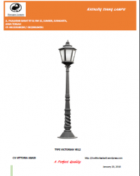 Tiang Lampu Taman Victorian I Type V012