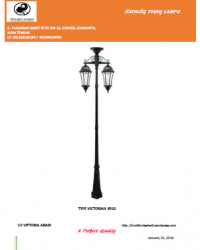 Tiang Lampu Taman Victorian I Type V010