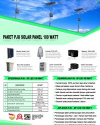 paket PJU solar panel 100 watt