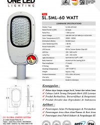 Lampu PJU MUlti LED 60 Watt - SL.SML - 60 Watt