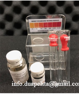 TEST KIT BORAX, BORAX TEST KIT, REAGENT BORAX TEST KIT, JUAL BORAX TEST (50 TEST)