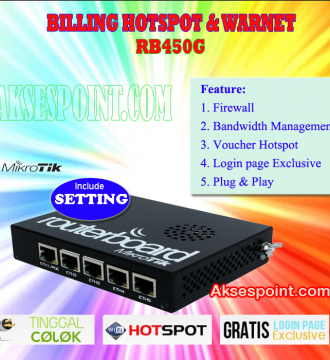 Billing Warnet Hotspot Rt Rw Net Mikrotik RB450G