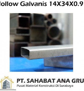 Hollow Galvanis 14X34X0.9