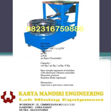 ROTARY SAMPLE DIVIDER KARYA MANDIRI ENGINEERING